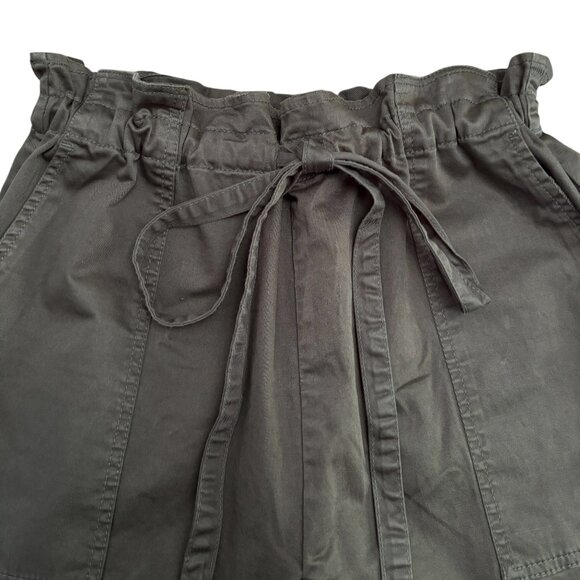 CURRENT ELLIOT Tabloid Pant NWT Paperbag Style Dark Army Green Size S NEW - Picture 2 of 11